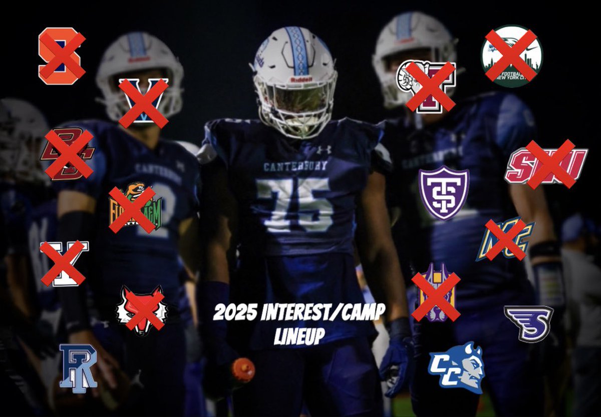 Malachi Gibson 26’ (@malachigib26) on Twitter photo Camp season is comping to an end, thank you to all coaches who invited me to campus. Another thank you to <a href="/Wagner_Football/">Wagner College Football</a> for blessing me with my first offer! First 3 games of this upcoming season will be sent out!
<a href="/CoachKreinsen/">Coach K</a> <a href="/CoachYanny/">Henry Yianakopolos</a>
<a href="/allpraisesdue7/">Stack Williams</a> <a href="/zachdeldin/">Zach Deldin</a> Camp season is comping to an end, thank you to all coaches who invited me to campus. Another thank you to <a href="/Wagner_Football/">Wagner College Football</a> for blessing me with my first offer! First 3 games of this upcoming season will be sent out!
<a href="/CoachKreinsen/">Coach K</a> <a href="/CoachYanny/">Henry Yianakopolos</a>
<a href="/allpraisesdue7/">Stack Williams</a> <a href="/zachdeldin/">Zach Deldin</a>