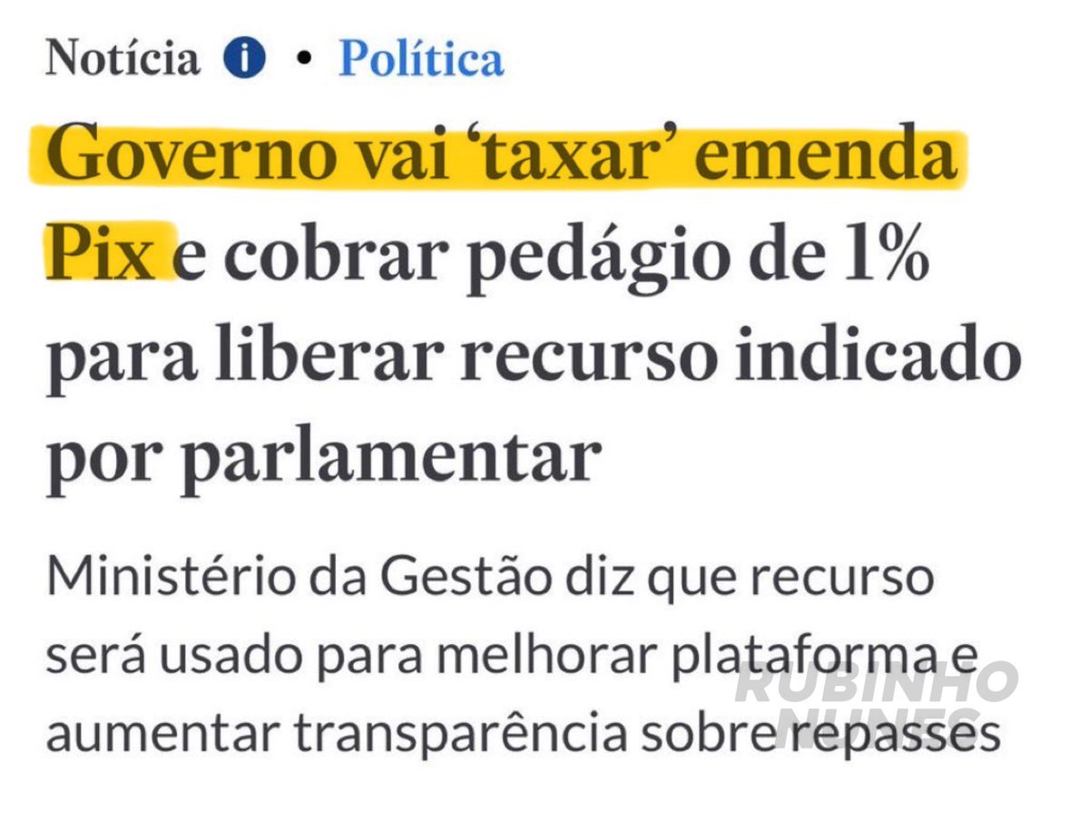 Cansado de taxar o povo, o governo agora resolveu taxar a si mesmo.

 Brasil virou autoimposto!