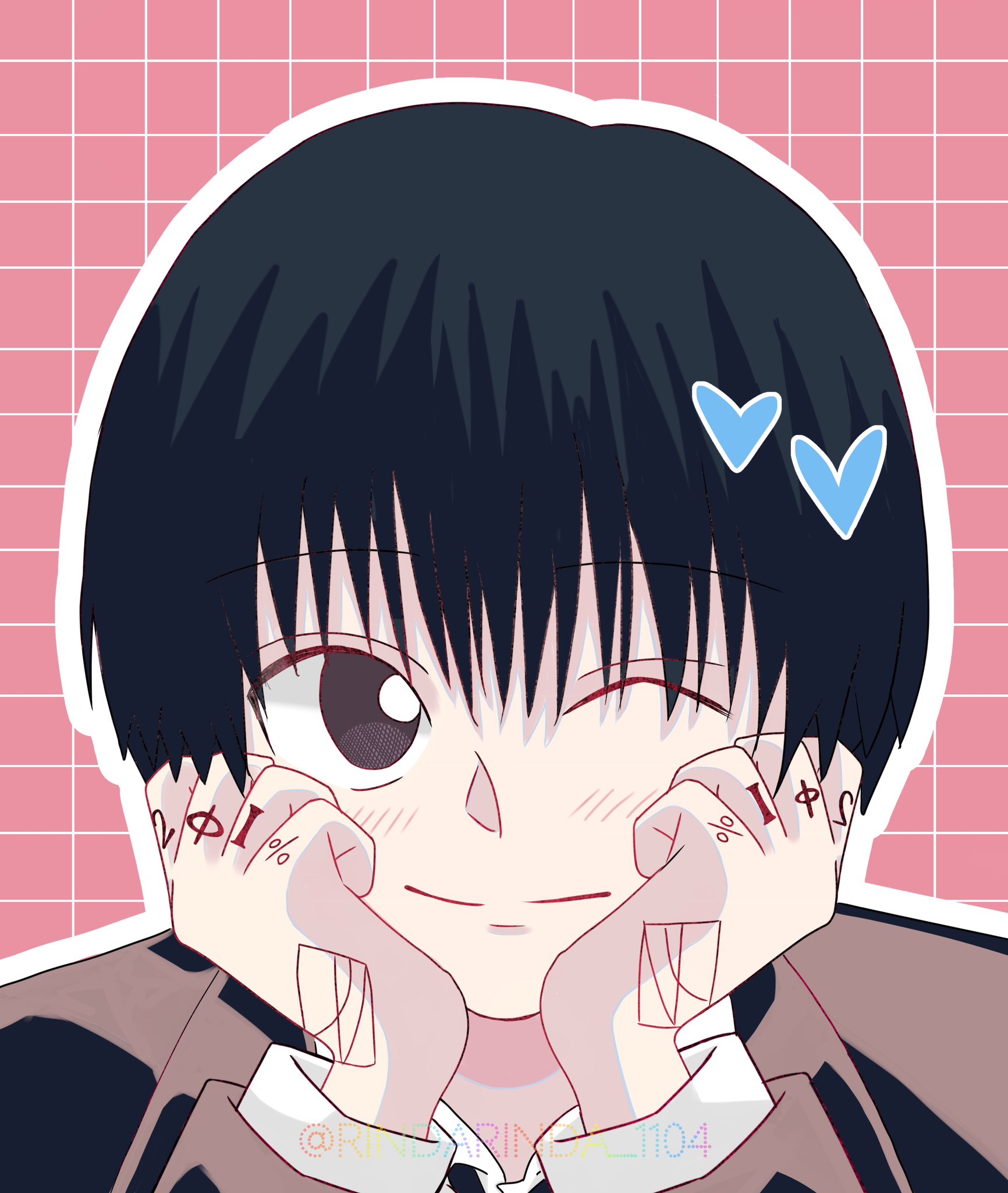 [確認用￼]斎藤さんだぞ❣️謎のアニメのメッシュの鶏冠(トサカ)の男性キャラクター 確認用￼]斎藤さんだぞ❣️謎のアニメのメッシュの鶏冠(トサカ)の