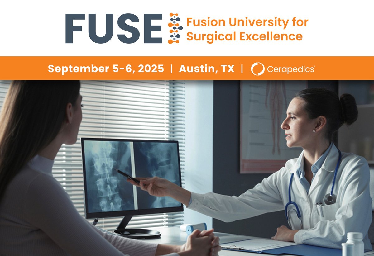 Calling all Spine Surgeons! Elevate Your Approach to Bone Graft Selection.

Join us September 5-6 in Austin for FUSE, an exclusive, interactive medical education course designed to deepen your understanding of bone graft selection and fusion optimization. Enhance your clinical