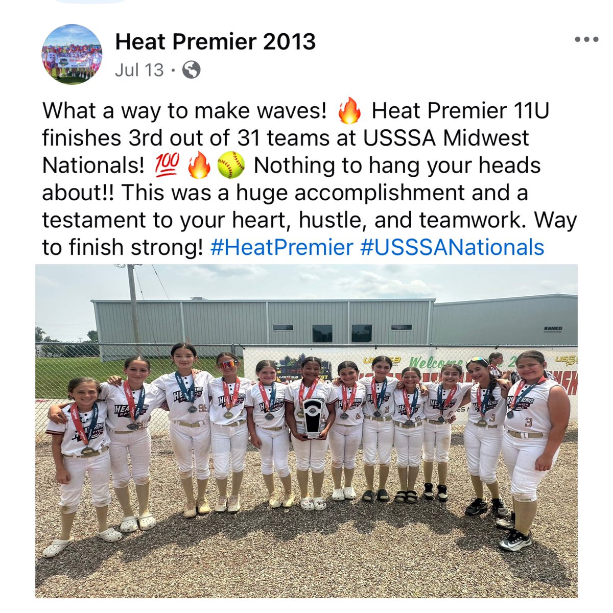 Congratulations to our 11U team! 
Can’t wait to see what they do at 12U! 🔥