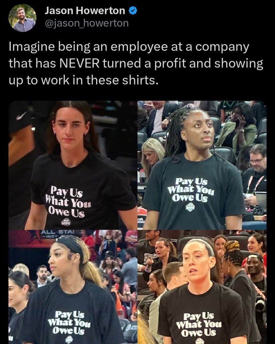 MomsPostingLs's tweet image. Average US worker salary - 67k
Average WNBA salary - 147k