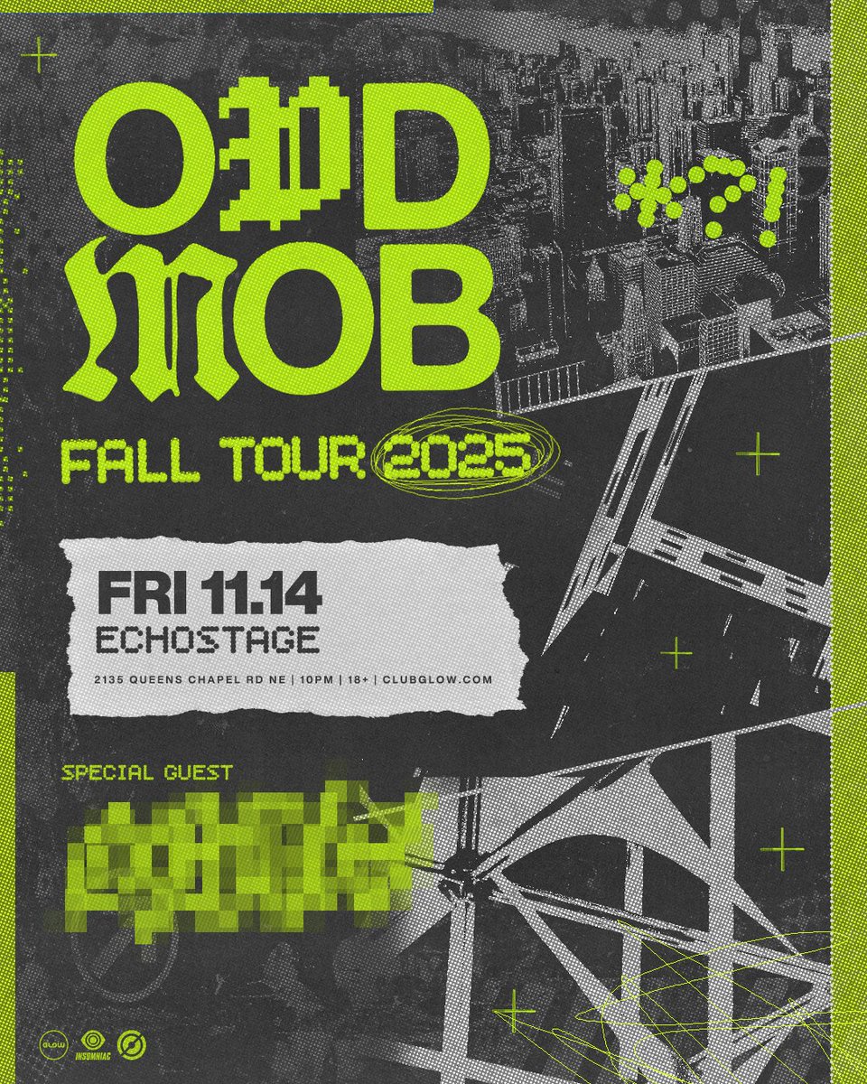 echostage's tweet image. .@ODD_MOB returns to Echostage for his solo headline debut on Friday, November 14th. Special guest TBA โ you wonโt want to miss this one. ๐
Limited presale tickets are available starting 7/22@ 10am. Register at bit.ly/oddmobp
General on-sale begins 7/23 @ 10am.