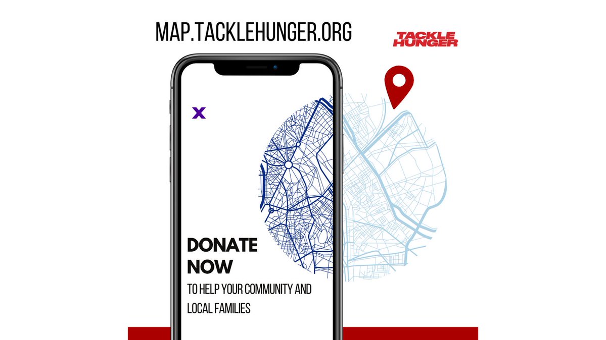 Help by donating TODAY! Use our Tackle Hunger Map to find your nearest food charity.

Donating is quick and easy at map.tacklehunger.org

#TackleHunger #DonateLocally #FoodCharitySupport #GiveBack