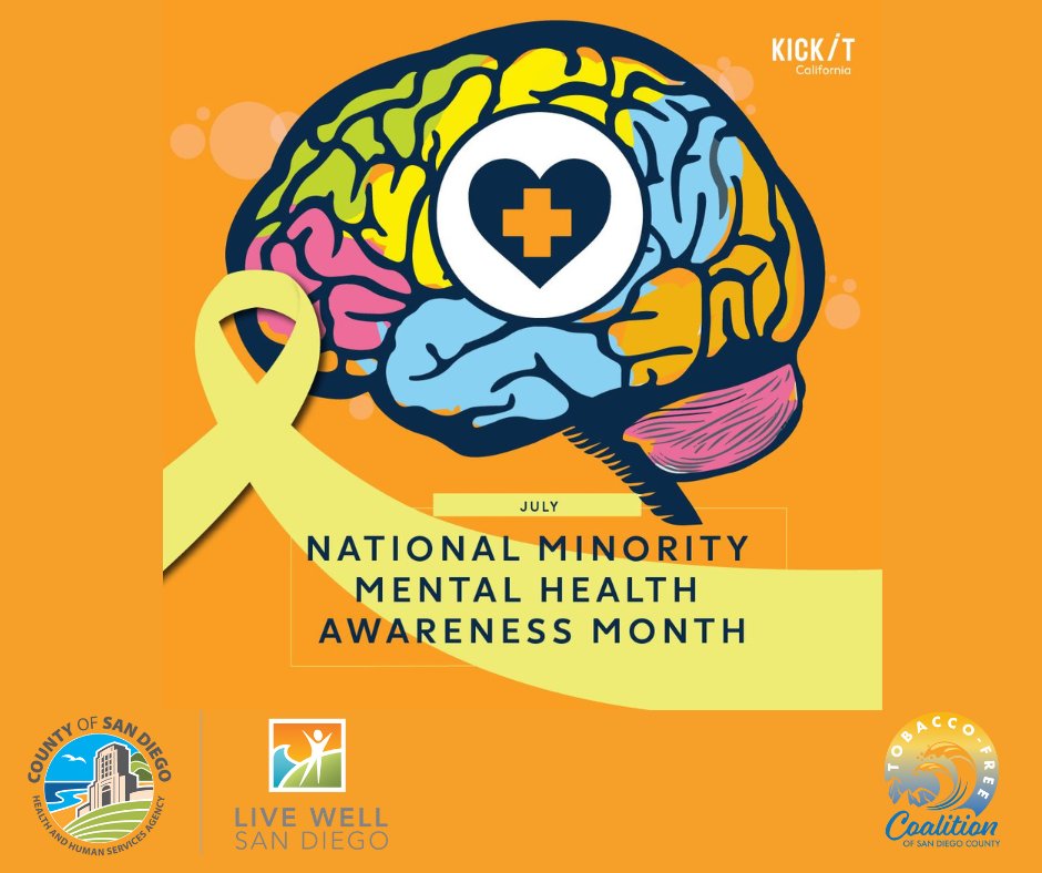SDCountyHHSA's tweet image. Mental health matters. Improve your physical and mental health by quitting nicotine. Find support at kickitca.org or by calling 1-800-300-8086. @Kickitca  kickitca.org
