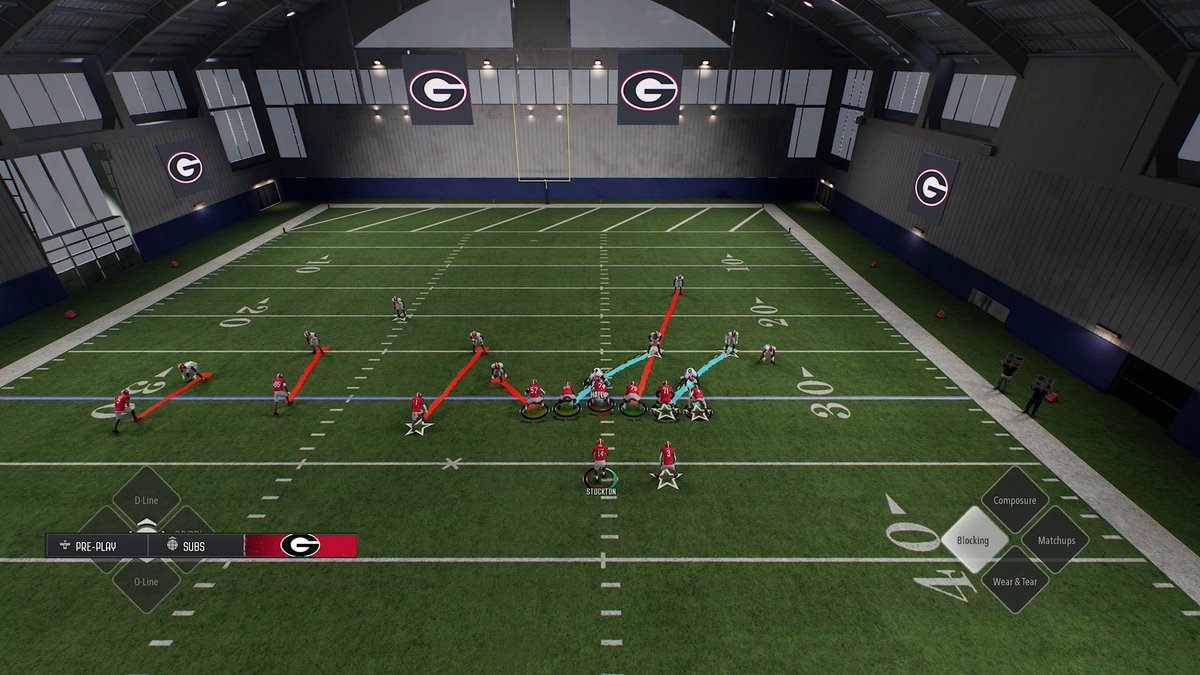 aceoffmeta's tweet image. How To View Blocking Assignments | CFB26 📌
Ever wondered what your blocking assignments are on a run play?
🔸Hold LT/L2
🔸Point RS left
Now you don't have to guess on who might be unblocked.