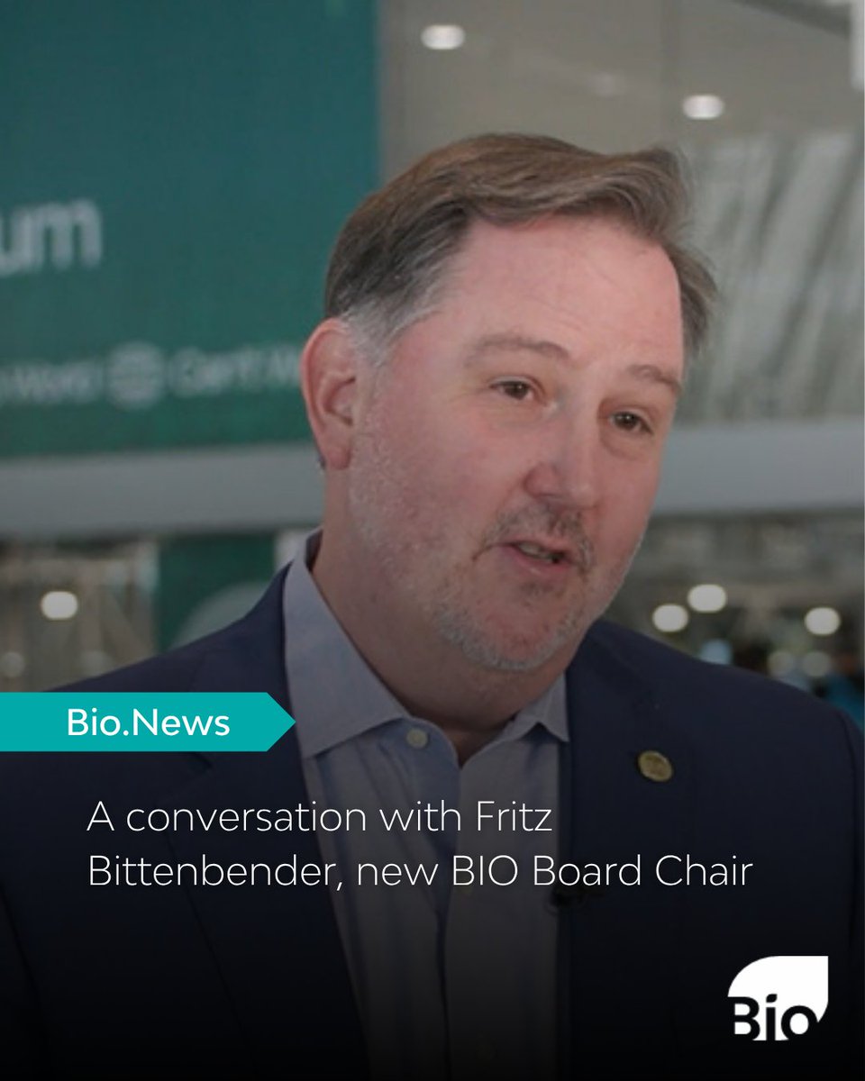 IAmBiotech's tweet image. “BIO is at the epicenter of coming up with groundbreaking policy solutions that actually can change the healthcare paradigm in the U.S.” BIO sat down with our new board chair, Fritz Bittenbender. bio.news/bio-convention…