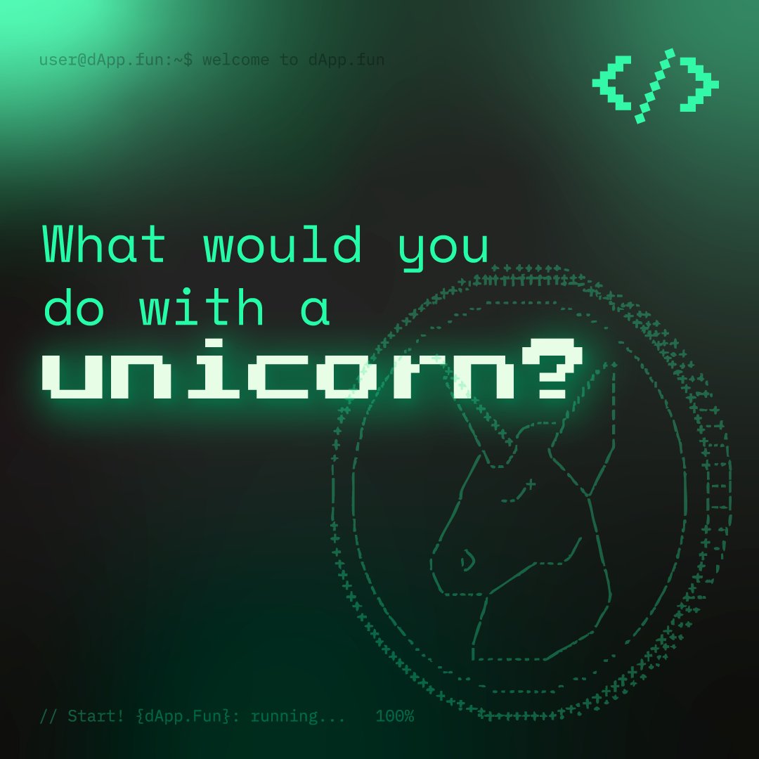 What if the thing you typed into a prompt today became a billion-dollar company tomorrow?

That’s the opportunity.

That’s dApp.fun