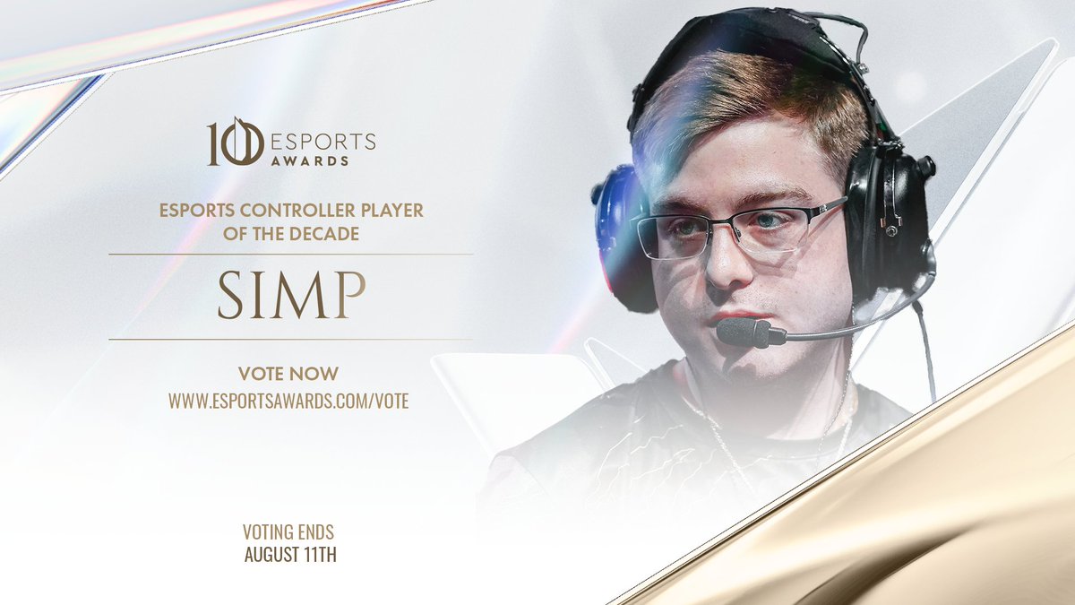 esportsawards's tweet image. Vote for your favorite nominee of the Esports Controller Player of the Decade award.
@scump
@SonicFox
@SimpXO
Remember, you can VOTE EVERY DAY, once a day.
✅ Vote now: esportsawards.com/vote/
Voting closes on August 11th