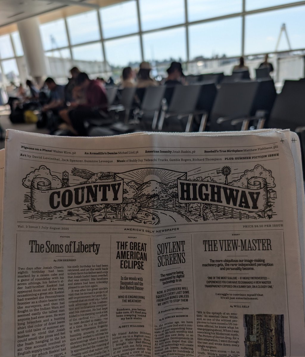 1850suite's tweet image. Add some civility to the often dehumanizing air travel experience with a copy of @countyhwy