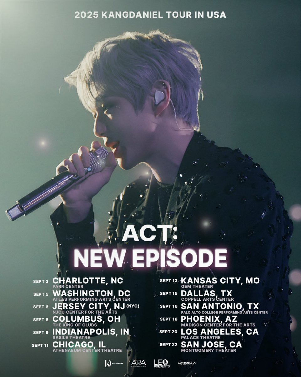[NOTICE] 🚨 <a href="/kd_officialx/">강다니엘(KANGDANIEL)</a> 

2025 KANGDANIEL TOUR 
< ACT : NEW EPISODE > IN USA

Ticketing information is available now.

𝐓𝐢𝐜𝐤𝐞𝐭 𝐬𝐚𝐥𝐞𝐬 𝐨𝐩𝐞𝐧: Fri July 25 at 10AM CST

🎟: tinyurl.com/2025KDTOUR

#강다니엘 #KANGDANIEL 
#ACT_NEW_EPISODE 
#ACT_NEW_EPISODE_USA