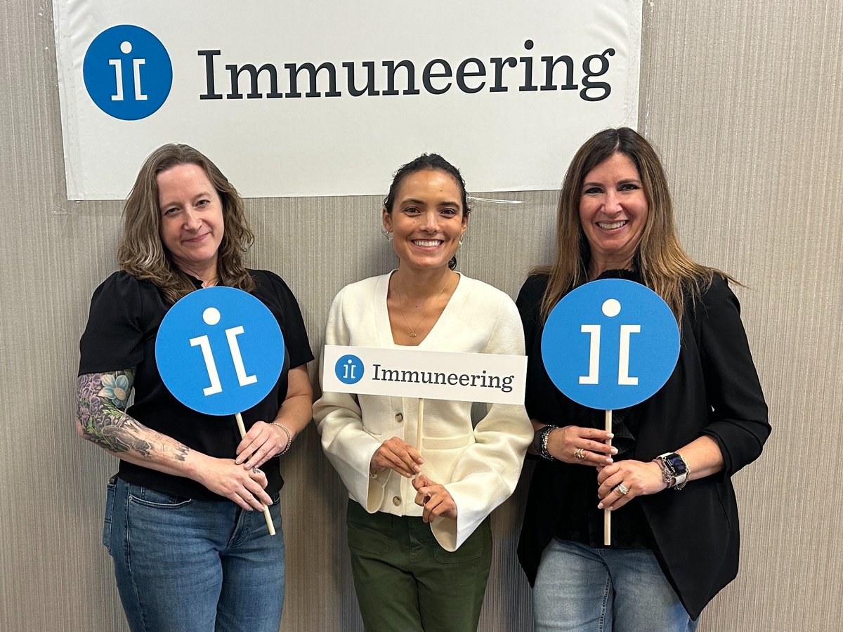Immuneering's tweet image. The entire Immuneering team came together for our Spring Summit to reconnect, collaborate, and recharge. We are proud of the culture we’re building and our shared commitment to translating deep science into impact for people living with #cancer and their families.