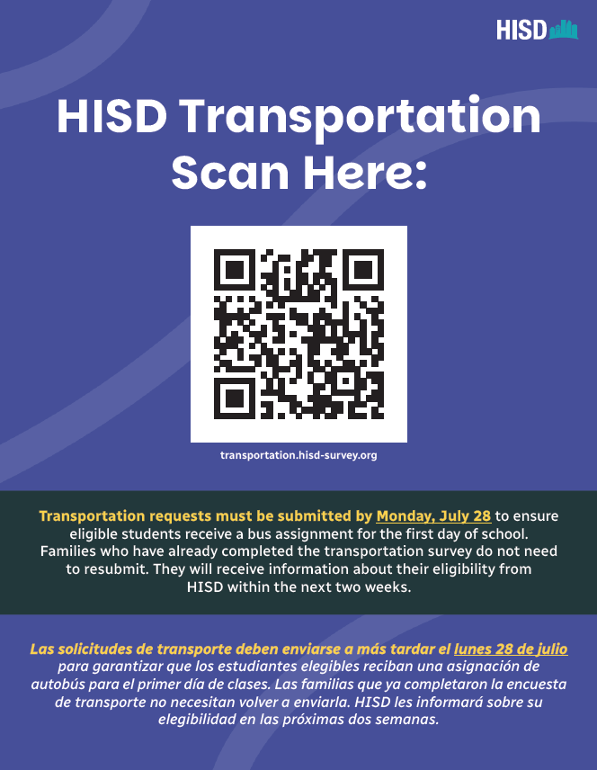 HISD Transportation Request Info: