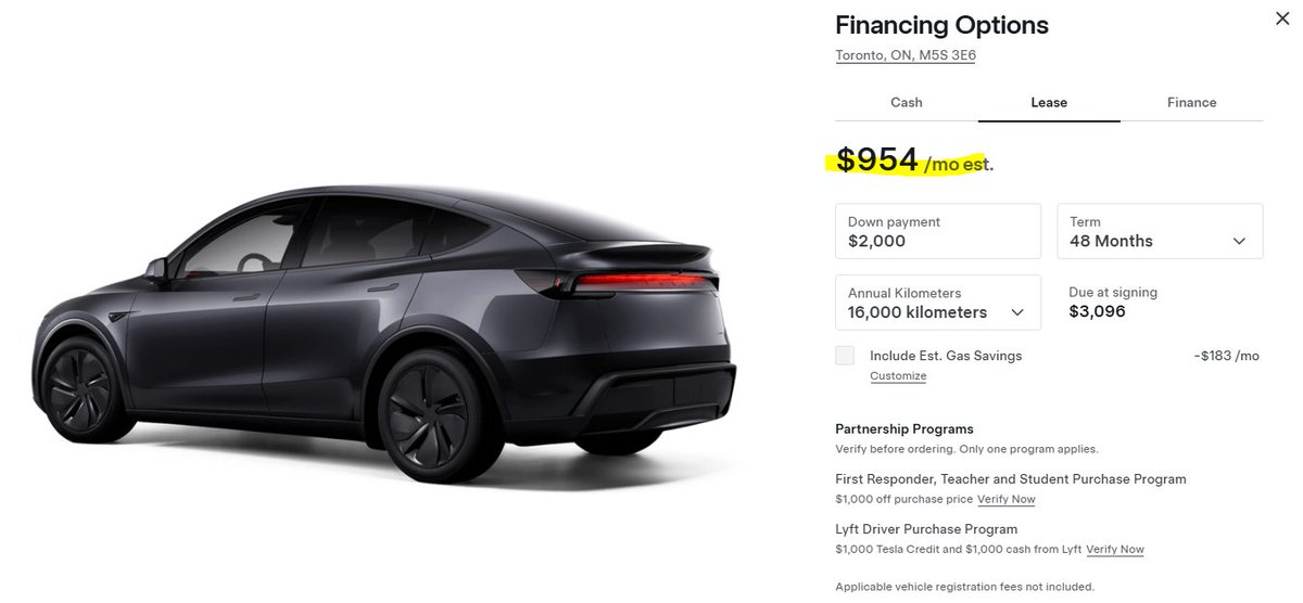 DoublepPradhan's tweet image. Canada vs. US.
48mth term financing is max.
Certainly not for the middle class here in Canada.
Please @tesla try and offer 0% financing .
@DriveTeslaca @ByeonChansoo