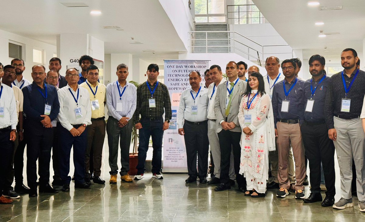 RITESLIMITED's tweet image. #RITES was honoured to be invited to the Workshop on Futuristic Technologies for Energy Efficient, Safe, and Smart Ropeway Systems at @iit__mandi
#TeamRITES shared valuable insights on DPR/FSR studies and Consultancy for ropeway systems.
