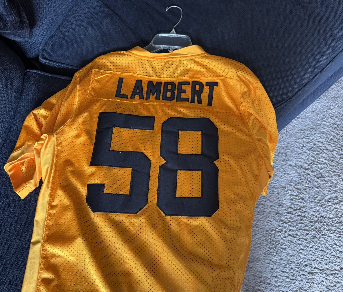 Aaron_Smith_26's tweet image. Will it still count if I just wear this 1933 style Jack Lambert jersey the week we play the Packers?