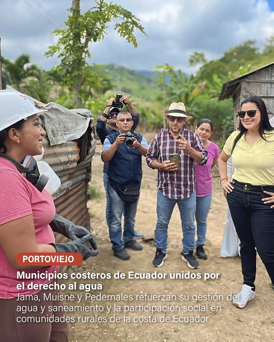 AECID_es's tweet image. 🔵 Municipios de Ecuador compartieron experiencias para fortalecer el acceso a agua y saneamiento en la costa ecuatoriana.
Con el apoyo FCAS-AECID, impulsamos gestión sostenible con enfoque de género, participación y derechos.
acortar.link/NrPRox
@CooperacionESP