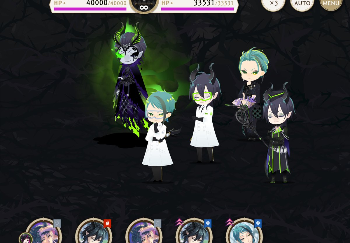 ho_ho_ll's tweet image. 7章やってるんだけども、この編成は眼福だな……