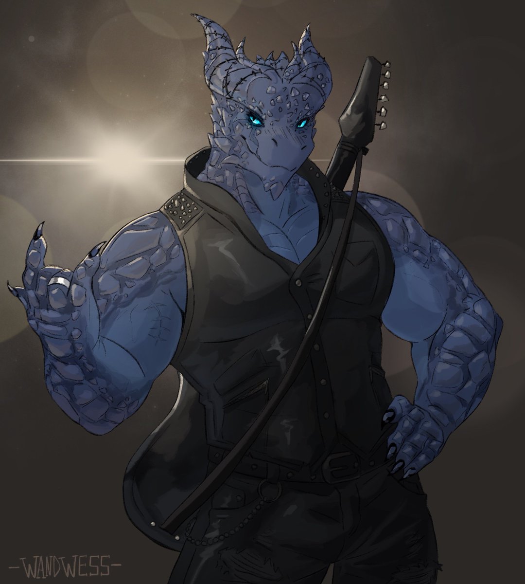 Dragonborn Guitarist 
Comm for Anon!!