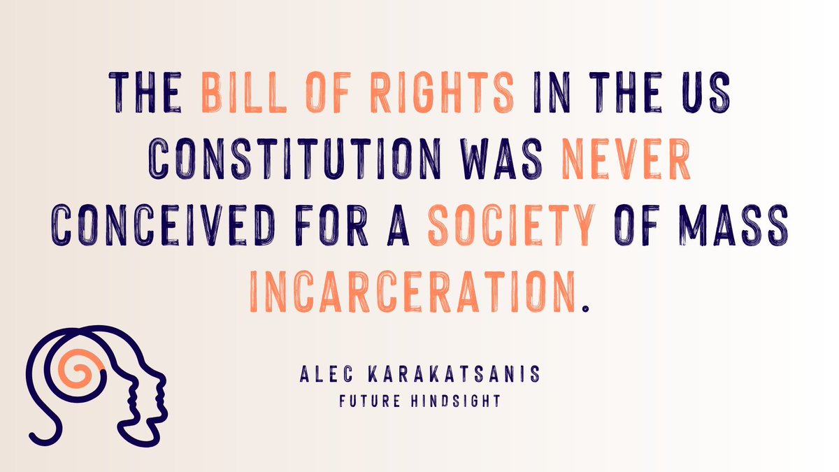Future Hindsight (@futur_hindsight) on Twitter photo The Bill of Rights was not built for a world where millions are cycled through jails yearly.
<a href="/equalityAlec/">Alec Karakatsanis</a> joins us to explain how mass incarceration twists our legal system and why addressing the problem starts with us demanding something better.
NOW: buff.ly/ZjNhl9o The Bill of Rights was not built for a world where millions are cycled through jails yearly.
<a href="/equalityAlec/">Alec Karakatsanis</a> joins us to explain how mass incarceration twists our legal system and why addressing the problem starts with us demanding something better.
NOW: buff.ly/ZjNhl9o