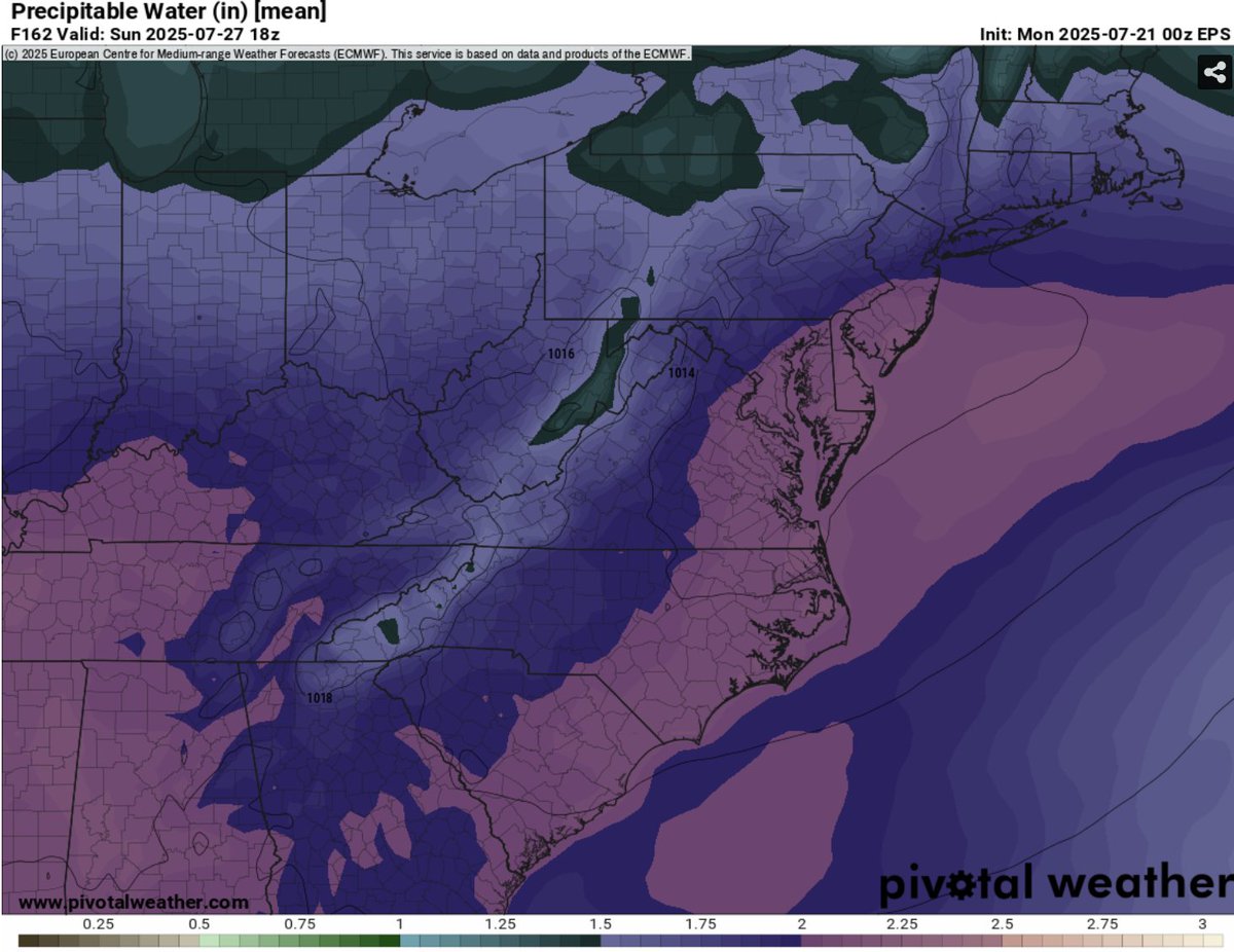 LoganGilesWx's tweet image. Sunday bears watching for heavy thunderstorms as numerous shortwaves will be in the area. Temperatures will plenty warm and environment looks rather unstable. Ensembles already showing plenty of moisture with PWAT >2.0