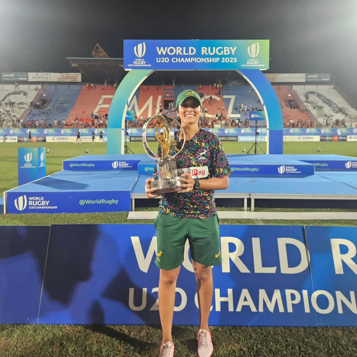 Huge congrats to the Babyboks!🏆🔥Your passion and power brought home the world title. Proud of all — especially our own U21 players Erich Visser, Fano Linde, and physio Far Nagai who played key roles! 🇿🇦🙌
#CheetahFamily #LegendaryToughness #FastFearless #JuniorBoks
<a href="/ToyotaSA/">@ToyotaSA</a>