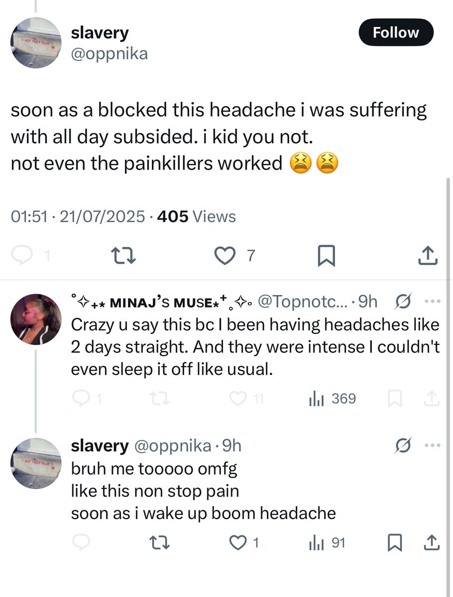 KamariCalamari's tweet image. This just hit a new LOW🔴 Kinetic “barbs” now believe SZA is the reason for their headaches. Here we have an email from their leader Kino, advising them to block SZA. A kinetic responds by announcing their headache had been cured…W T F😭