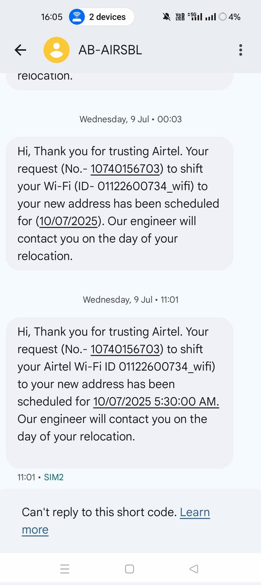 ASHUTOS49972497's tweet photo. @airtelindia @Airtel_Presence @bhartiairtelfdn @airtelbank @JioCare @reliancejio @bsnl_care @BSNLCorporate I am complaining Airtel for  shifting from 10 days everyday they say after 48 hours. But till now till date no contact has been made to my shifting. Upset with this https://t.co/McYUcScnDD