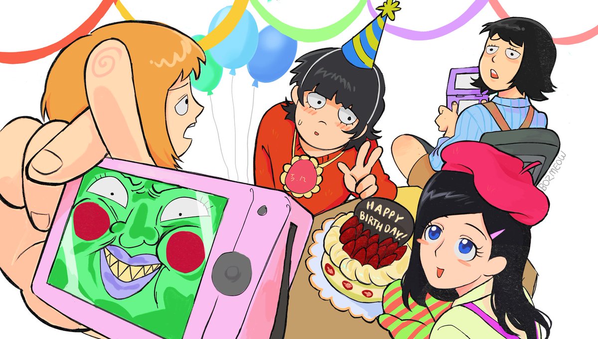bozmeoww's tweet image. Universe where everything is the same except mob is a girl #mp100