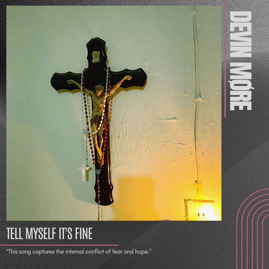 Tell Myself It's Fine by DEVIN MØRE.

“This song captures the internal conflict of fear and hope.”
.
.
#projecttimbre #musicreview #blog #newmusic #tellmyselfitsfine #devinmore #rock #indierock