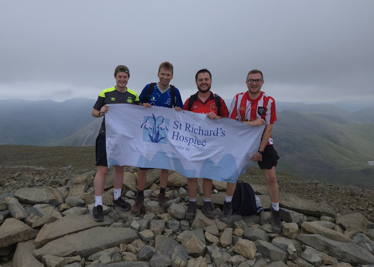 A rewarding weekend spent hiking up Scafell Pike in aid of <a href="/StRichardsHosp/">St Richard's Hospice</a> raising over £1100 to support local families in their time of need 💙 

lnkd.in/eVeRuMXr