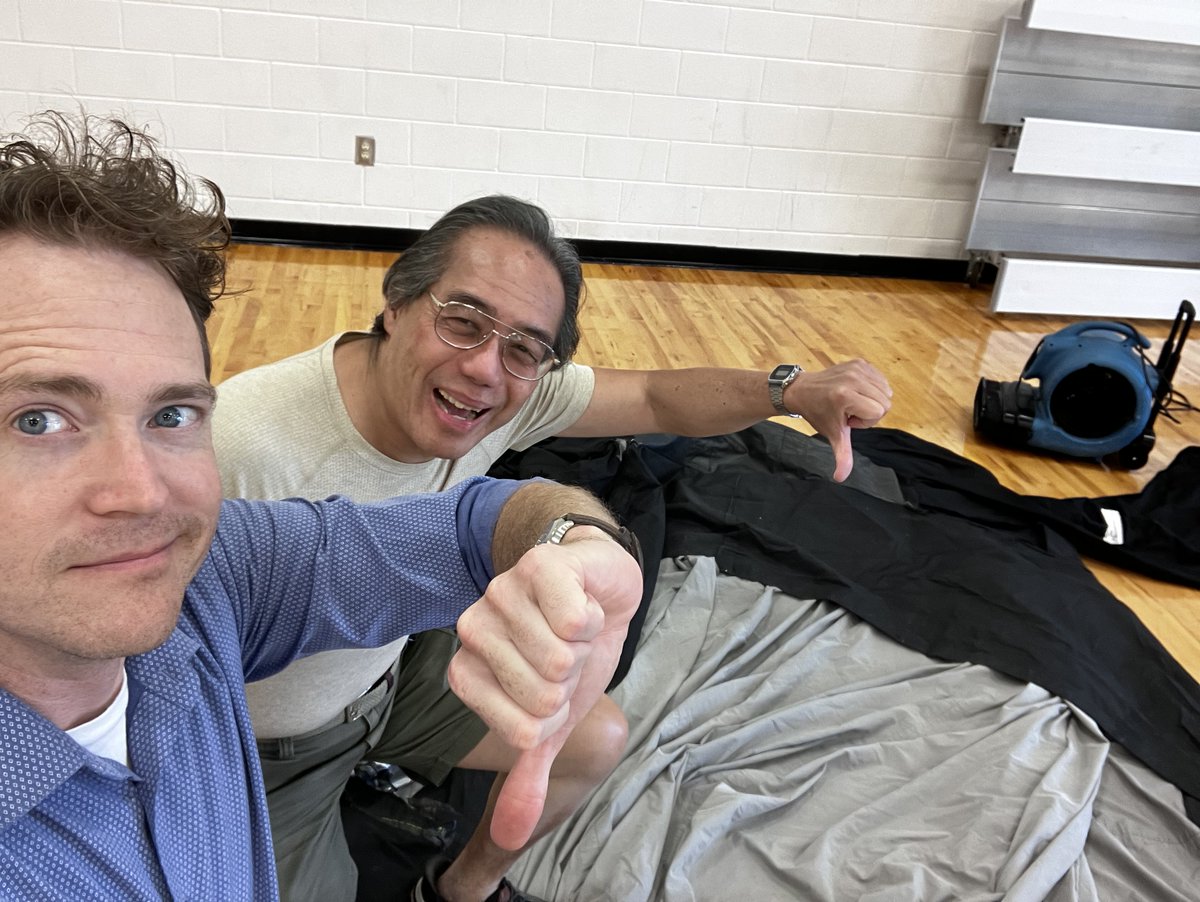 Patches for our beloved planetarium dome didn’t hold up 👎 But like our STEM students, we learn from failure! New patches are on the way, and we’ll be back soon to share the night sky. 🌌 Thanks <a href="/BASABlazers/">BASA</a> ! Help us grow: gystc.org/oconeerivergys… #STEM #Planetarium