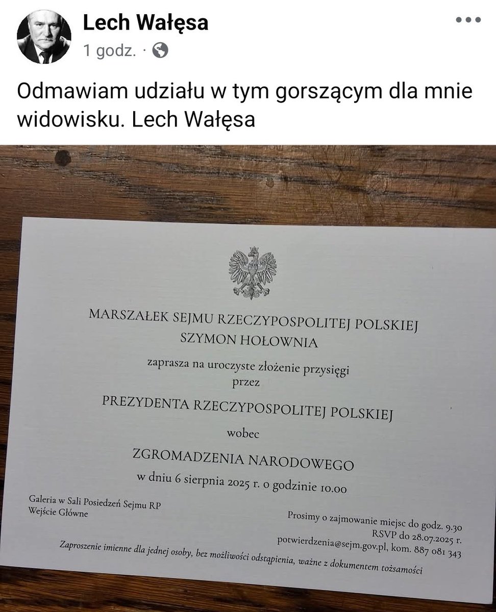 weronikabb27's tweet image. Karol Nawrocki został wybrany prezydentem III RP - niezależnie od tego, czy komuś się to podoba, czy nie.
Jakie cele przyświecają wypowiedziom takim jak ta Lecha Wałęsy?