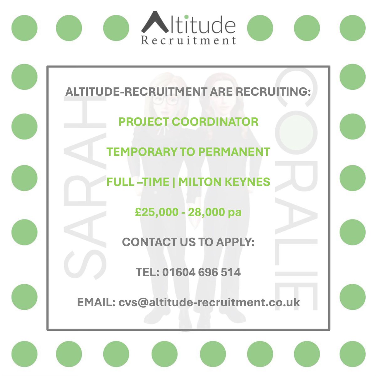 SarahAltitude's tweet image. 📢 NEW JOB ALERT 📢

We are recruiting for a Project Coordinator, the perfect opportunity to kick start your project career!!

Email your CV to: 📧
cvs@altitude-recruitment.co.uk

Call us on: 📞
01604 696 514

altitude-recruitment.co.uk

#newrole #temptoperm #projectcoordinator