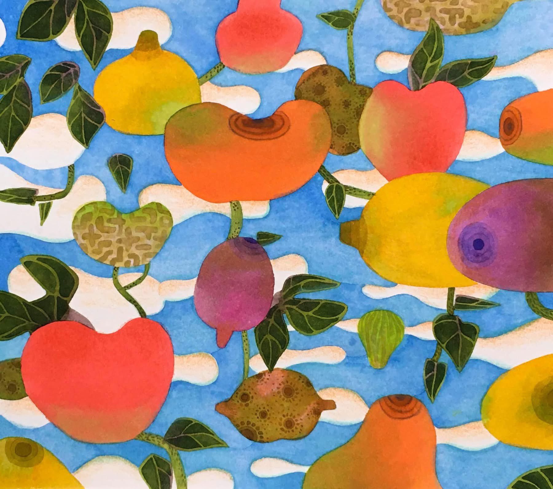 水彩画(虹ます)№135 seko on X: 