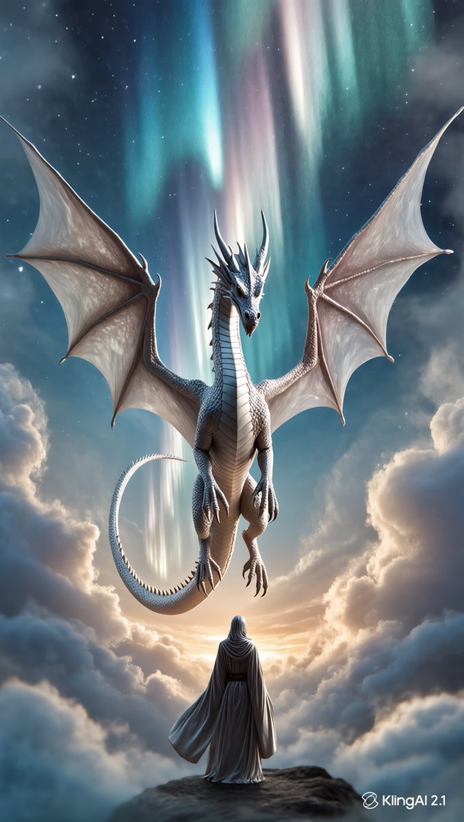 PixMotionAI's tweet image. Behold the majesty of this white-silver dragon, crafted with Kling AI 🌌. 🐉 A celestial dawn captured in stunning detail. #AIart #CelestialDragon #PixMotionAI #kling_ai #ai