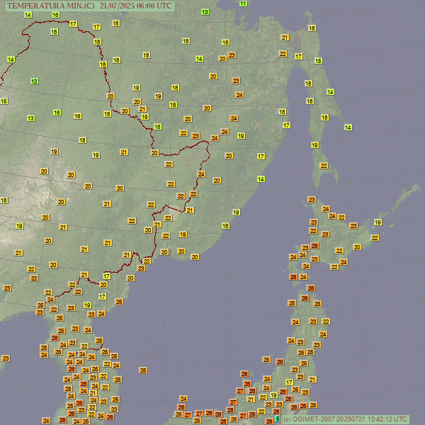 extremetemps's tweet image. TROPICAL SIBERIA
Widespread tropical nights in Far East Russia with Mins 20/25C up to 55 of latitude including the Sakhalinsk Peninsula
High humidity like it was the tropics
Several records of High minimums including
23.0 Gorin (Russia), 25.4 Kimchaek (North Korea) etc..