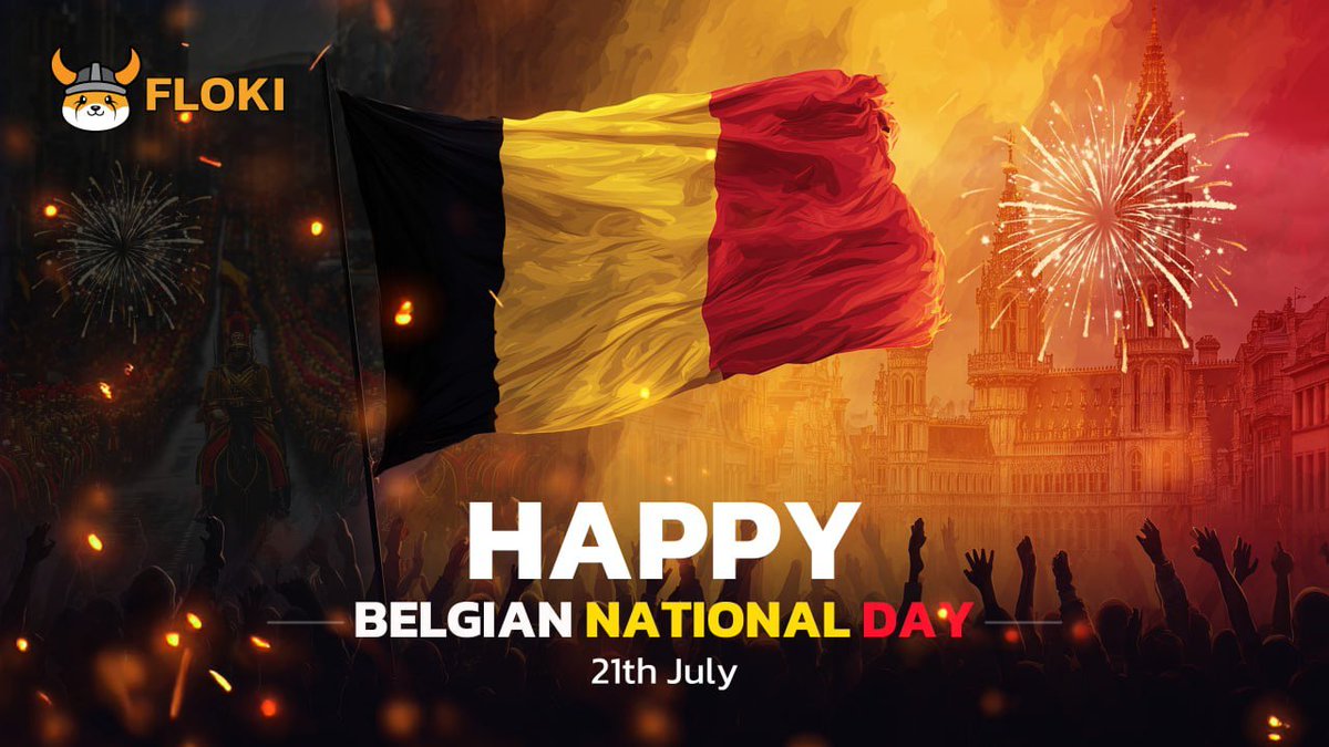 RealFlokiInu's tweet image. 🇧🇪 Happy National Day to all our Belgian Vikings!
Belgium knows how to make an impact and so does $FLOKI.
Today we're raising a Stella Artois to the Belgians and the Belgian culture!