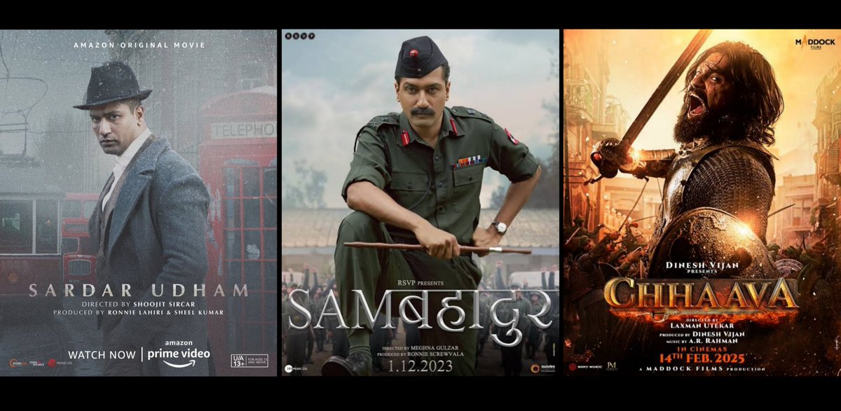 realrawrathesh1's tweet image. This BIOPIC TRILOGY from Vicky Kaushal!!! &amp;gt;&amp;gt;&amp;gt;&amp;gt;&amp;gt; ❤️‍🔥
Peak Performance 📈📈📈

#SardarUdham #SamBahadur #Chaava #VickyKaushal #Coolie