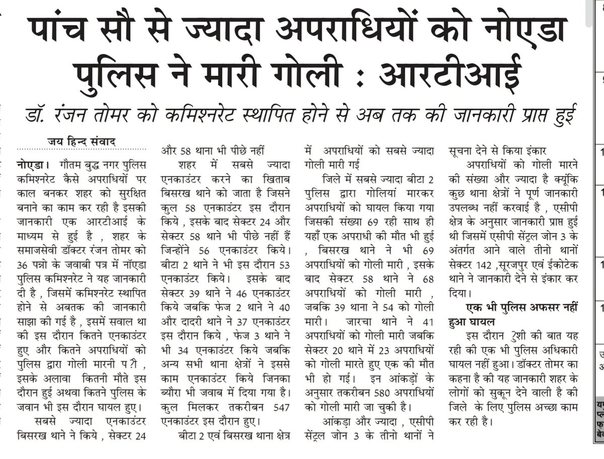 Dr. Ranjan Tomar (@ranjantomar) on Twitter photo Thanku <a href="/noidapolice/">POLICE COMMISSIONERATE GAUTAM BUDDH NAGAR</a> for being our saviours , MY RTI revelations in media <a href="/DCP_Noida/">DCP_Noida</a> <a href="/Acp1Noida/">ACP 1 NOIDA</a> <a href="/PankajSinghBJP/">Pankaj Singh</a> <a href="/myogiadityanath/">Yogi Adityanath</a> <a href="/DhirendraGBN/">Dhirendra Singh</a> <a href="/tejpalnagarMLA/">Tejpal Nagar</a> <a href="/NoidaNovra/">NOIDA VILLAGE RESIDENTS ASSOCIATION - NOVRA</a> <a href="/MinakshiTyagi10/">Minakshii Tyagi</a> <a href="/Deepadi11/">Deepa Devi</a> <a href="/prchandna/">рдкреБрд╖реНрдХрд░ рд░рд╛рдЬ рдЪрд╛рдВрджрдирд╛ (рднрд╛рдЬрдкрд╛ рдХрд╛рд░реНрдпрдХрд░реНрддрд╛, рдиреЛрдПрдбрд╛ ЁЯЗоЁЯЗ│)</a> <a href="/CMOfficeUP/">CM Office, GoUP</a> <a href="/vinodsharmanbt/">Vinod Sharma (EncyclopediaNoida)</a> <a href="/dmgbnagar/">DM G.B. Nagar/NOIDA</a> <a href="/Rohit_Chahal/">ROHIT CHAHAL</a> <a href="/gopalkagarwal/">Gopal Krishna Agarwal</a> Thanku <a href="/noidapolice/">POLICE COMMISSIONERATE GAUTAM BUDDH NAGAR</a> for being our saviours , MY RTI revelations in media <a href="/DCP_Noida/">DCP_Noida</a> <a href="/Acp1Noida/">ACP 1 NOIDA</a> <a href="/PankajSinghBJP/">Pankaj Singh</a> <a href="/myogiadityanath/">Yogi Adityanath</a> <a href="/DhirendraGBN/">Dhirendra Singh</a> <a href="/tejpalnagarMLA/">Tejpal Nagar</a> <a href="/NoidaNovra/">NOIDA VILLAGE RESIDENTS ASSOCIATION - NOVRA</a> <a href="/MinakshiTyagi10/">Minakshii Tyagi</a> <a href="/Deepadi11/">Deepa Devi</a> <a href="/prchandna/">рдкреБрд╖реНрдХрд░ рд░рд╛рдЬ рдЪрд╛рдВрджрдирд╛ (рднрд╛рдЬрдкрд╛ рдХрд╛рд░реНрдпрдХрд░реНрддрд╛, рдиреЛрдПрдбрд╛ ЁЯЗоЁЯЗ│)</a> <a href="/CMOfficeUP/">CM Office, GoUP</a> <a href="/vinodsharmanbt/">Vinod Sharma (EncyclopediaNoida)</a> <a href="/dmgbnagar/">DM G.B. Nagar/NOIDA</a> <a href="/Rohit_Chahal/">ROHIT CHAHAL</a> <a href="/gopalkagarwal/">Gopal Krishna Agarwal</a>