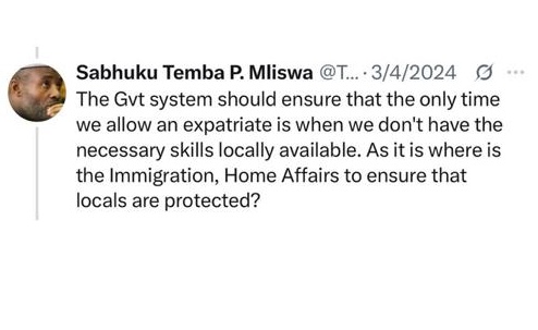 Sabhuku Temba P. Mliswa tweet media