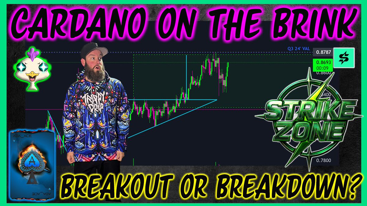 HydroDriponADA's tweet image. 🚨 ADA is on the edge… 🚨
STRIKE ZONE is 🔥
youtube.com/live/YBCfcpxp3…
🧠 Thumbnail says it all:
CARDANO ON THE BRINK
BREAKOUT OR BREAKDOWN?
We’re eyeing that $1 mark charts are tightening, and volatility is loading.
Will $ADA explode through resistance or crumble under…