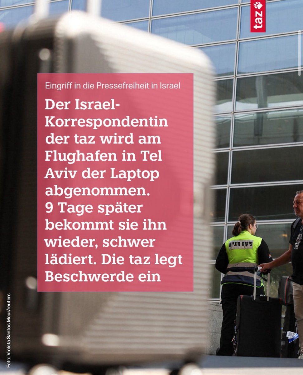 goerkemcetin's tweet image. Nachdem die taz als „Gegenstimme zu den Mächtigen“ immer wieder in Person von Nicholas Potter das zionistische Narrativ reproduziert hat, kriegt es die Pressefreiheit der einzigen Demokratie des nahen Osten zu spüren und will „weiterhin kritisch aus Israel berichten“. Weiterhin?