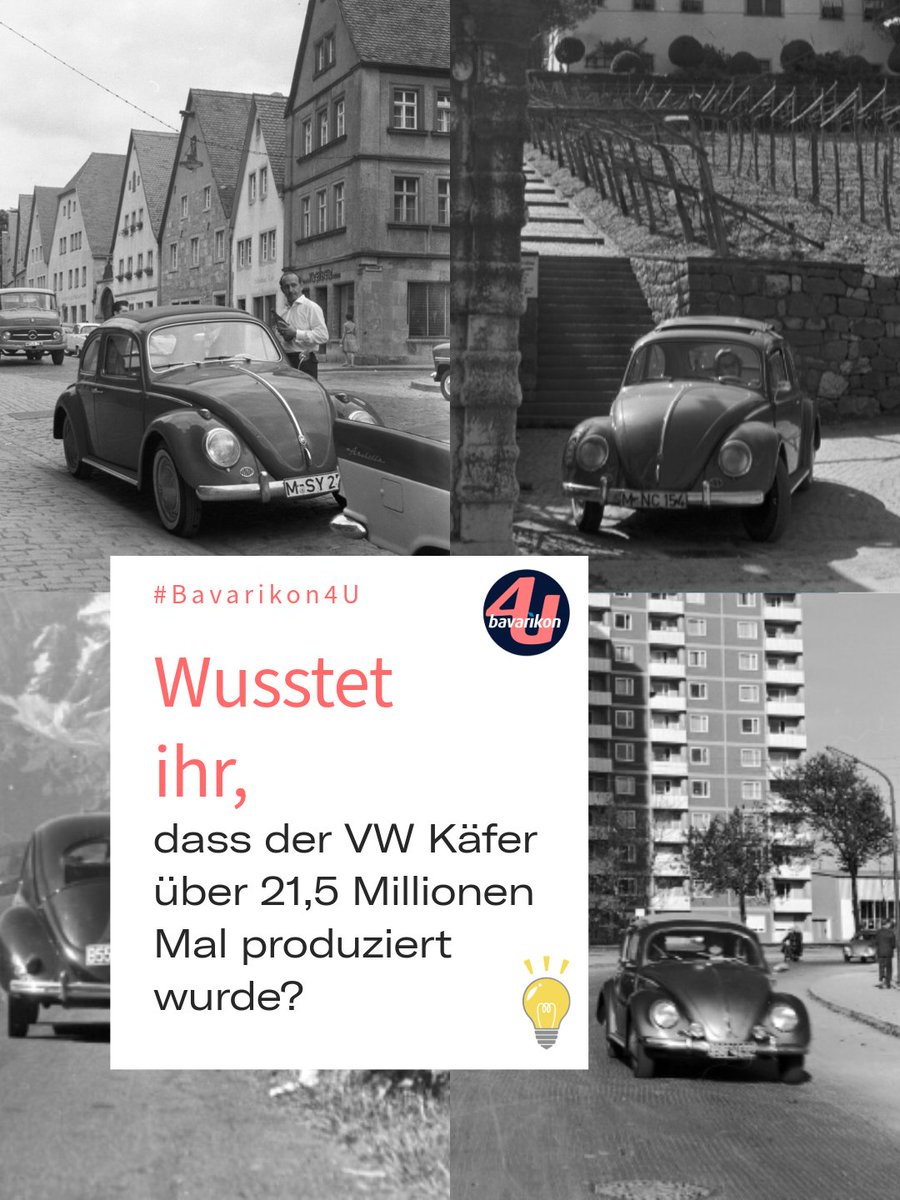 StMWK_Bayern's tweet image. Am 27. Dezember 1945 startete die zivile Serienproduktion des #Volkswagen Typ 1 – besser bekannt als „#VWKäfer“. Nach anfänglichen Startschwierigkeiten wurde er zum weltweiten #Kultauto.
Erst nach rund 21,5 Millionen gebauten Ausfertigungen wurde die Produktion 2003 eingestellt.