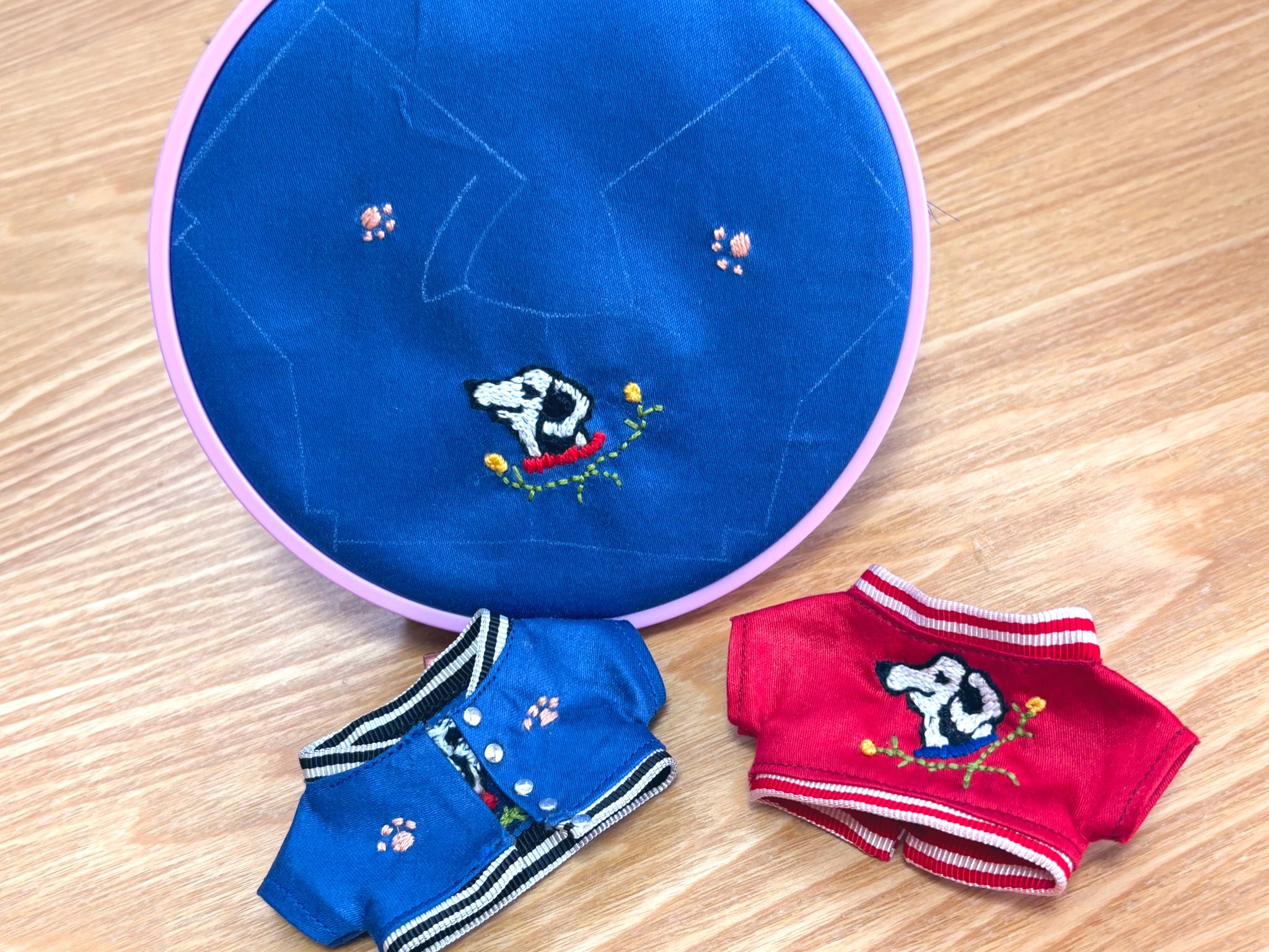 テディ刺繍ダルマ＆ブルマ 刺しゅうキットセール】刺しゅうキット 『Gift of Stitch 白くま