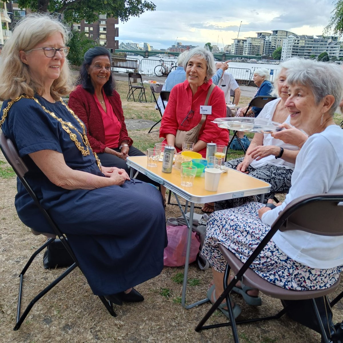 WandsworthMayor's tweet image. The Deputy Mayor attended the summer party of The Battersea Society in the grounds of St Mary's Church, meeting residents who have a shared interest in protecting the past, engaging in the present and helping shape a better future for Battersea.