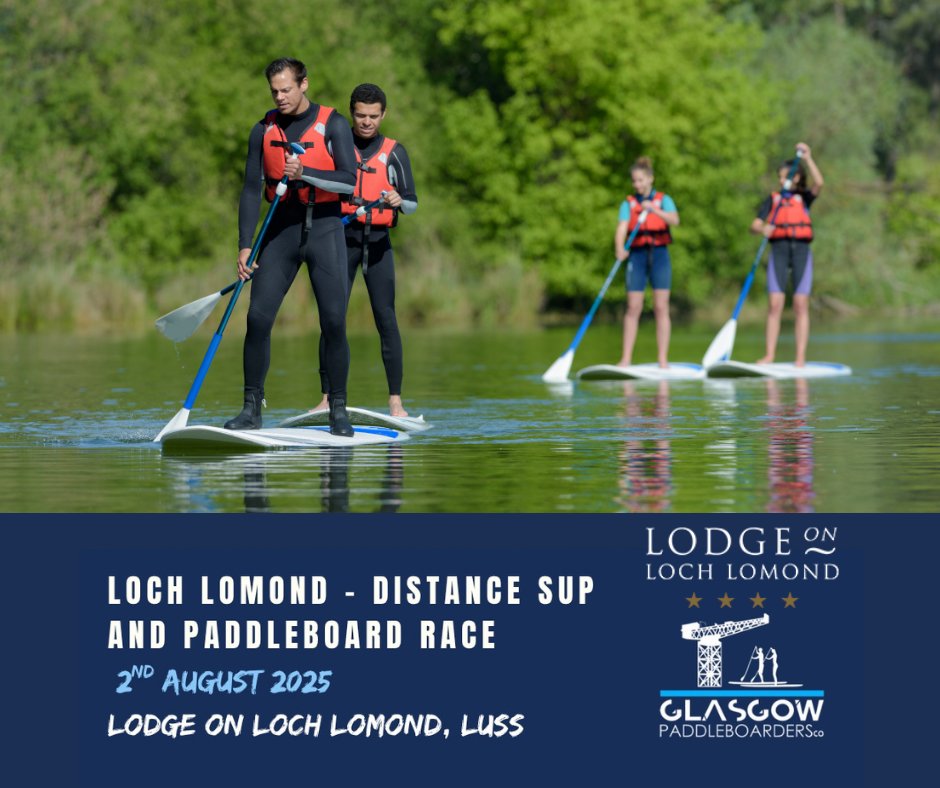 Love Loch Lomond (@lovelochlomond) on Twitter photo CALLING ALL SUP FANS🏄♂️
Get ready for a paddleboarding race on Loch Lomond, Saturday 2nd August 2025 at Lodge on Loch Lomond in Luss.
Join us for a fun 5km race or a more challenging 10-12km course around the islands
£25 to enter - Juniors 12-17yrs FREE
glasgowpaddleboardersco.co.uk/event-details/… CALLING ALL SUP FANS🏄♂️
Get ready for a paddleboarding race on Loch Lomond, Saturday 2nd August 2025 at Lodge on Loch Lomond in Luss.
Join us for a fun 5km race or a more challenging 10-12km course around the islands
£25 to enter - Juniors 12-17yrs FREE
glasgowpaddleboardersco.co.uk/event-details/…