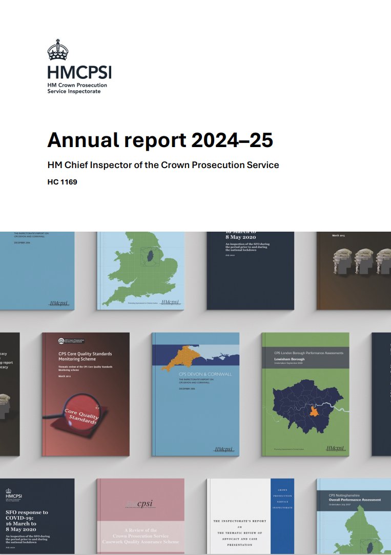 hmcpsi's tweet image. In his letter to the @attorneygeneral , the Chief Inspector Anthony Rogers highlights that the Criminal Justice System is in a state of national emergency and that without action now all will be lost. hmcpsi.justiceinspectorates.gov.uk/report/annual-…