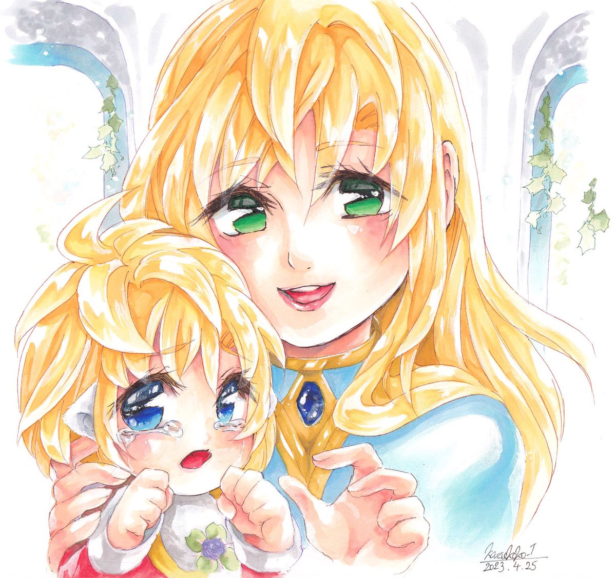 Kazukoko_I's tweet image. #イラスト
#絵描きさんと繋がりたい
#自創作に狂っている人間と繋がりたい