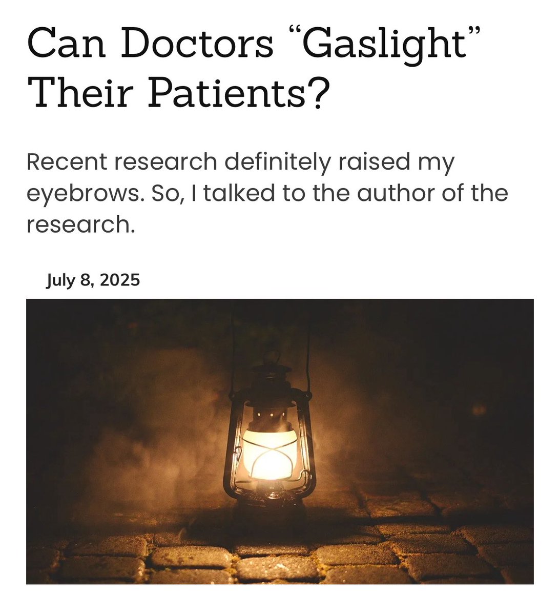JohnRDallasJr's tweet image. Do no harm?
Some #physicians “gaslight” and “ghost” patients.
“Physician, heal thyself”—of gaslightitis and ghostmonia.
Particularly likely to think and behave so unprofessionally are doctors surrounded by sycophants who exacerbate—with their feigned god-like…